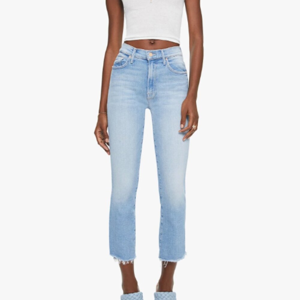 Great Condition The Insider Crop Step Fray MOTHER Jeans